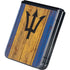 Barbados Flag Dark Wood Galaxy Z Flip5 5G Skin